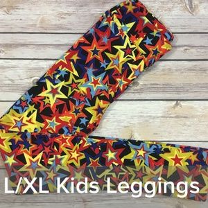 Kids L/XL star patterned LLR leggings NWT